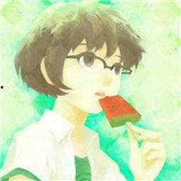 动漫的吃瓜头像女生